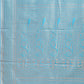 Astita Cream & Sky Blue Banarasi silk Woven Zari Work Traditional Tassel Saree | Swadesiicart