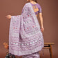 Shree Shyam Fashion Threads of Tradition: Purple Linen Cotton Saree Woven with Stories of Grace & Heritage