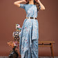 Shree Shyam Fashion Threads of Tradition: Sky Blue Linen Cotton Saree Woven with Stories of Grace & Heritage