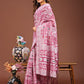 Shree Shyam Fashion Threads of Tradition: Pink Linen Cotton Saree Woven with Stories of Grace & Heritage