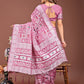 Shree Shyam Fashion Threads of Tradition: Pink Linen Cotton Saree Woven with Stories of Grace & Heritage