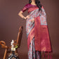 Shree Shyam Fashion Majestic Red & Teal Silk Saree with Rich Woven Pallu - A Regal Touch for Special Moments