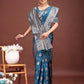 Astita Royal Blue Banarasi Silk Saree with Zari Weaving - A Timeless Tale of Elegance | Swadesiicart