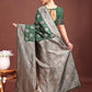 Astita Dark Green Banarasi Silk Saree with Zari Weaving - A Timeless Tale of Elegance | Swadesiicart