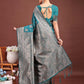 Astita Sea Green Banarasi Silk Saree with Zari Weaving - A Timeless Tale of Elegance | Swadesiicart