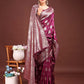 Astita Purple Banarasi Silk Saree with Zari Weaving - A Timeless Tale of Elegance | Swadesiicart