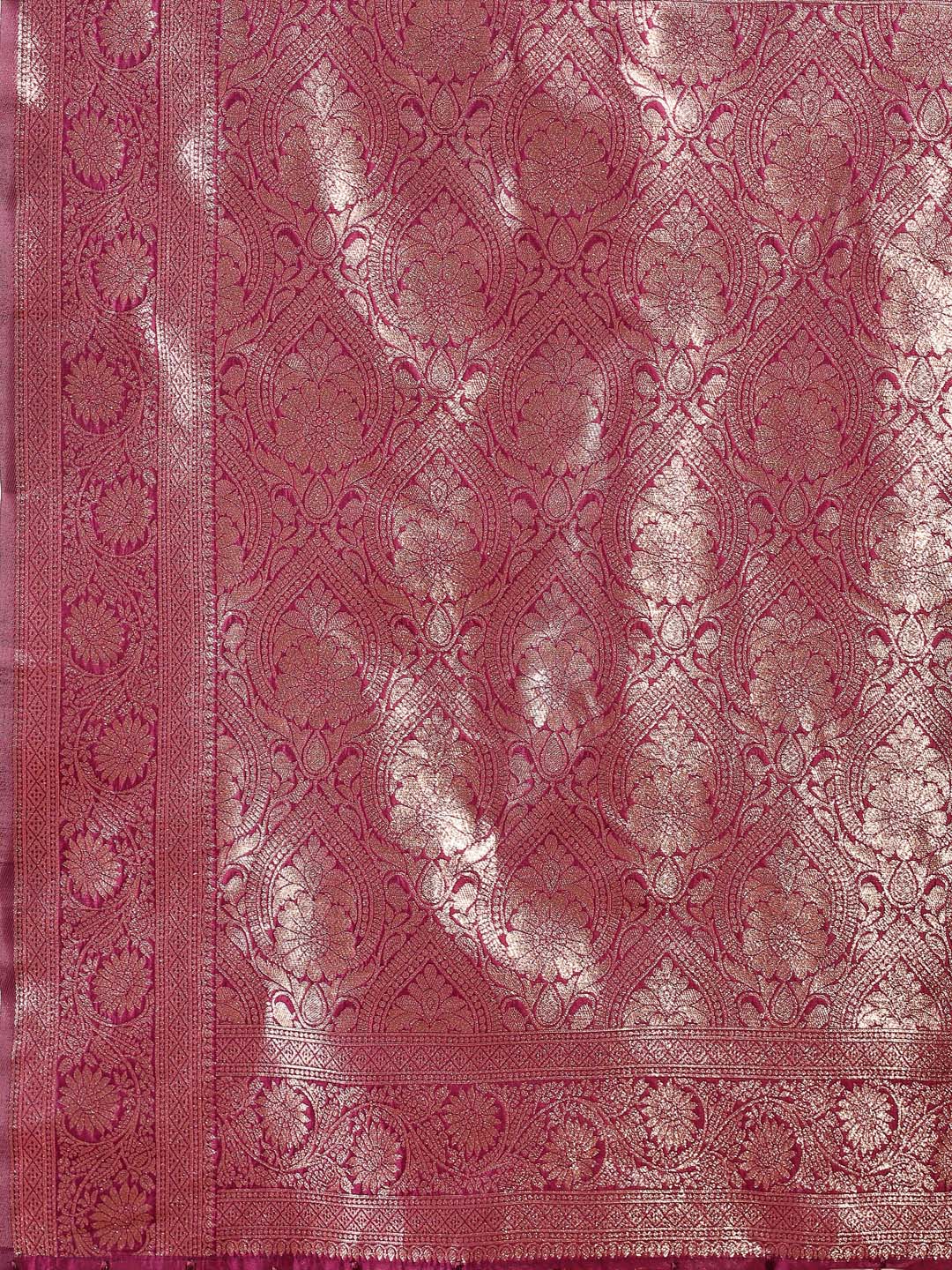 Astita Purple Banarasi Silk Saree with Zari Weaving - A Timeless Tale of Elegance | Swadesiicart