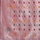Shree Shyam Fashion Elegant Purple Linen Cotton Saree with Zari Border & Woven Motifs - Perfect for Sophisticated Everyday & Festive Looks