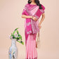 Shree Shyam Fashion Graceful Light & Dark Pink Silk Saree with Rich Woven Border & Paisley Pallu - Perfect for Festive & Wedding Wear