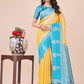 Shree Shyam Fashion Graceful Light & Dark Yellow Silk Saree with Rich Woven Border & Paisley Pallu - Perfect for Festive & Wedding Wear