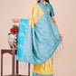 Shree Shyam Fashion Graceful Light & Dark Yellow Silk Saree with Rich Woven Border & Paisley Pallu - Perfect for Festive & Wedding Wear