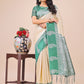 Shree Shyam Fashion Graceful Light & Dark Cream Silk Saree with Rich Woven Border & Paisley Pallu - Perfect for Festive & Wedding Wear