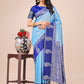 Shree Shyam Fashion Graceful Light & Dark Sky Blue Silk Saree with Rich Woven Border & Paisley Pallu - Perfect for Festive & Wedding Wear