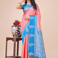 Shree Shyam Fashion Graceful Light & Dark Peach Silk Saree with Rich Woven Border & Paisley Pallu - Perfect for Festive & Wedding Wear