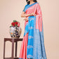 Shree Shyam Fashion Graceful Light & Dark Peach Silk Saree with Rich Woven Border & Paisley Pallu - Perfect for Festive & Wedding Wear