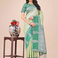 Shree Shyam Fashion Graceful Light & Dark Light Green Silk Saree with Rich Woven Border & Paisley Pallu - Perfect for Festive & Wedding Wear