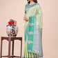 Shree Shyam Fashion Graceful Light & Dark Light Green Silk Saree with Rich Woven Border & Paisley Pallu - Perfect for Festive & Wedding Wear