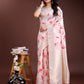 Shree Shyam Fashion White & Red Cotton Woven Zari Work Traditional Tassel Saree