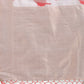 Shree Shyam Fashion White & Red Cotton Woven Zari Work Traditional Tassel Saree