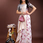 Shree Shyam Fashion White & Purple Cotton Woven Zari Work Traditional Tassel Saree