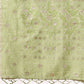 Astita Beige & Light Green Banarasi Cotton Saree with Floral Zari Work and Traditional Pallu - Elegant Ethnic Wear for Festivals & Ceremonies | Swadesiicart