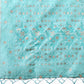 Astita Beige & Sky Blue Banarasi Cotton Saree with Floral Zari Work and Traditional Pallu - Elegant Ethnic Wear for Festivals & Ceremonies | Swadesiicart