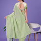 Shree Shyam Fashion Light Green Lichi Silk Saree with Floral Weaving & Tassel Pallu - Elegant Festive & Party Wear Saree
