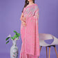 Shree Shyam Fashion Light Pink Lichi Silk Saree with Floral Weaving & Tassel Pallu - Elegant Festive & Party Wear Saree