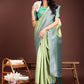 Astita Graceful Light Green & Green Banarasi Silk Saree with Rich Zari Woven Border - Traditional Elegance for Celebrations | Swadesiicart