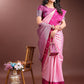 Shree Shyam Fashion Pink Lichi Silk Woven Zari Work Traditional Tassel Saree