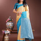 Shree Shyam Fashion Yellow Lichi Silk Woven Zari Work Traditional Tassel Saree
