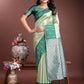 Shree Shyam Fashion Light Green Lichi Silk Woven Zari Work Traditional Tassel Saree