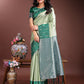 Shree Shyam Fashion Light Green Lichi Silk Woven Zari Work Traditional Tassel Saree