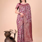 Shree Shyam Fashion Elegant Purple Cotton Silk Saree with Floral Design & Rich Pallu - Festive & Wedding Wear