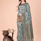Shree Shyam Fashion Elegant Green Cotton Silk Saree with Floral Design & Rich Pallu - Festive & Wedding Wear