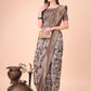 Shree Shyam Fashion Elegant Brown Cotton Silk Saree with Floral Design & Rich Pallu - Festive & Wedding Wear
