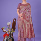 Shree Shyam Fashion Elegant Purple Floral Lichi Silk Saree with Zari Weaving and Rich Pallu - Wedding & Festive Wear Saree