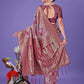 Shree Shyam Fashion Elegant Purple Floral Lichi Silk Saree with Zari Weaving and Rich Pallu - Wedding & Festive Wear Saree