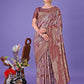 Shree Shyam Fashion Elegant Maroon Floral Lichi Silk Saree with Zari Weaving and Rich Pallu - Wedding & Festive Wear Saree
