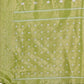 Shree Shyam Fashion Elegant Light Green Linen Saree with Silver Zari Butta & Pallu - Daily Wear | Festive Look | Soft Feel