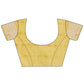 Shree Shyam Fashion Yellow Linen Cotton Saree with Golden Zari Leaf Design & Elegant Pallu - Festive | Office | Daily Wear