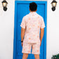 Noroke Linen Floral Co-ord Set Men - Swadesiicart