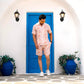 Noroke Linen Floral Co-ord Set Men - Swadesiicart