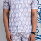 Noroke Sustainable fabric | Linen Cotton Linen Leaf Printed Co-ord Set Men - Swadesiicart