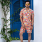 Noroke Sustainable fabric | Linen Linen Floral Print Co-ord Set Men - Swadesiicart