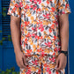 Noroke Sustainable fabric | Linen Linen Floral Print Co-ord Set Men - Swadesiicart