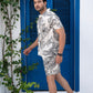 Noroke Modal Satin Modal Printed Co-ord Set Men - Swadesiicart