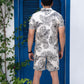Noroke Modal Satin Modal Printed Co-ord Set Men - Swadesiicart