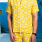 Noroke Sustainable fabric | 100% Linen Linen Mustard Co-ord Set Men - Mustard - Swadesiicart
