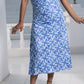 Noroke Modal Satin Cut-out Fitted Midi Dress | Swadesiicart